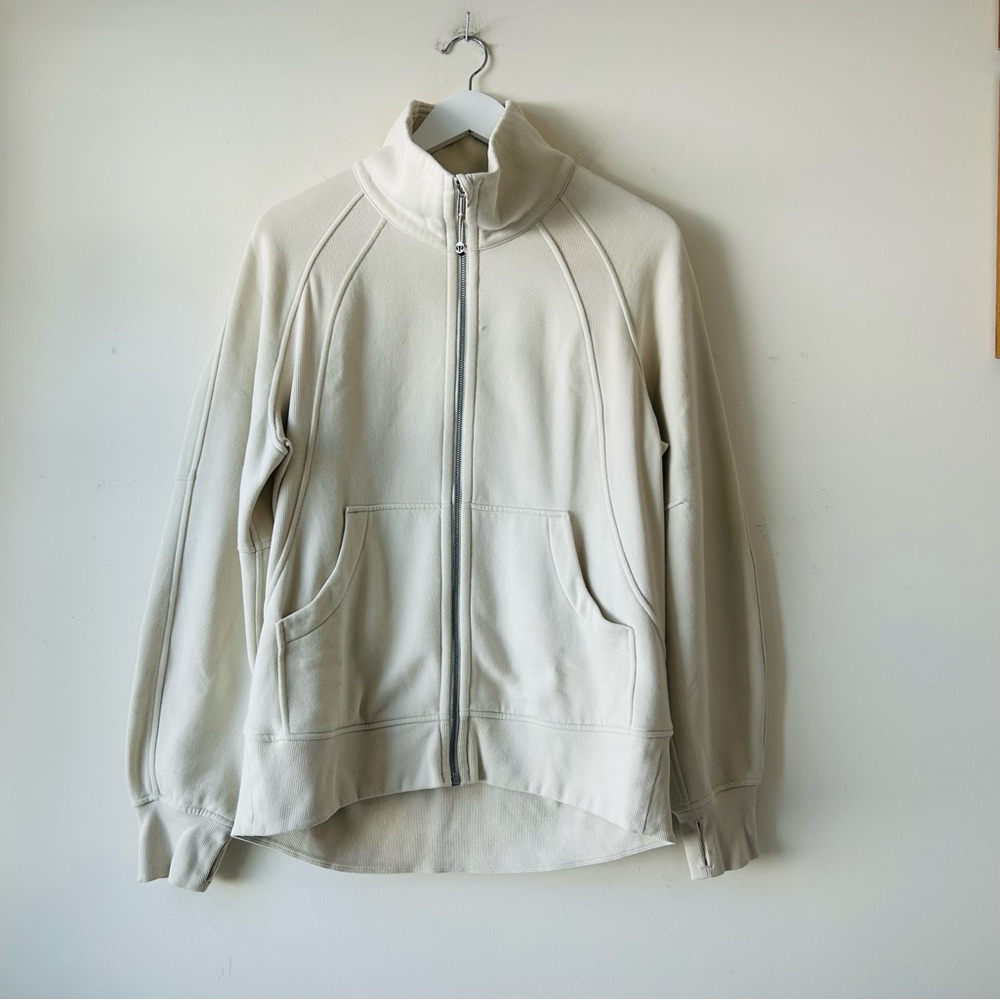 Lululemon Scuba Oversized Funnel Neck Sweater in Ivory Size S/XS Cozy Warm
